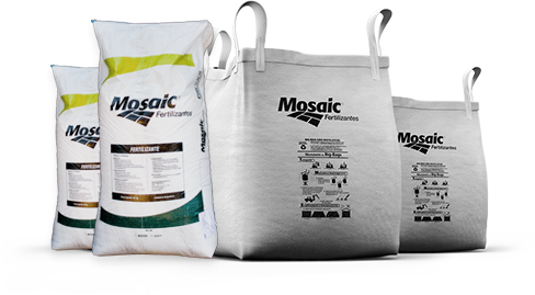 Bags com fertilizantes Mosaic